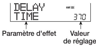 ZOOM MRS802 - Utilisez les touches curseur Haut/Bas pour selectionner le paramètre d'effect à éoperator. - 1