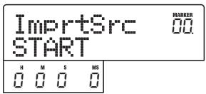 ZOOM MRS802 - Référez-vous aux étapes 1 - 6 de “Etapes de base pour charger une phrase” afin de Sélectionner “TAKE” comme source d'import. Puis pressez la touche [ENTER]. - 1
