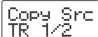 ZOOM MRS802 - Tournez la molette pour selectionner le numero de piste (1 - 8), et utilisez les touches curseur Haut/ Bas pour selectionner le numero de V-take (1 - 10). - 2