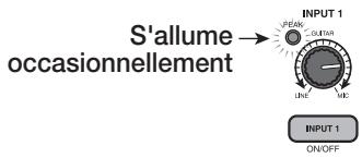 ZOOM MRS802 - En jouant de l'instrument, utilisez la commande [INPUT 1] pour régler la sensibilité. - 1