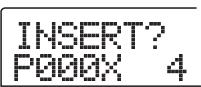 ZOOM MRS802 - Pressez la touche [INSERT/COPY] pour faire s'afficher "INSERT?" - 1