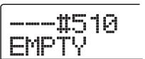 ZOOM MRS802 - Tournez la molette pour sélectionner un Pattern rythmique vide. - 1