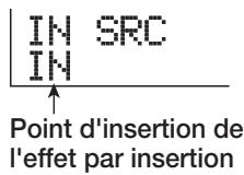 ZOOM MRS802 - Depuis l'écran principal, presse la touche [INPUT SOURCE] en section effets. - 1