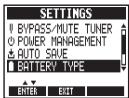 ZOOM MS-60B - | Sélectionner le type des piles - 2