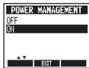 ZOOM MS-60B - Pour régler la fonction de gestion d'alimentation - 8
