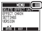 ZOOM MS-60B - | Sélectionner le type des piles - 6