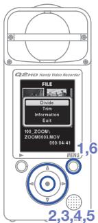 ZOOM Q2HD - Éditer des enregistrements - 1