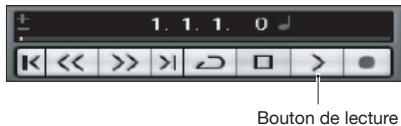 ZOOM R8AI - Cliquez sur le bouton Play (Lecture) de la palette de transport pour commencer la lecture. - 1