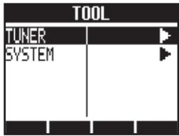 ZOOM R8AI - Selectionnez TUNER. - 1