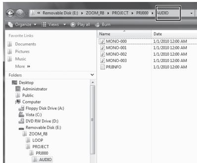 ZOOM R8AI - Importation par glisser-deposer - 6