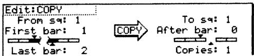 AKAI MPC2500 - Copier des mesures (COPY) - 1