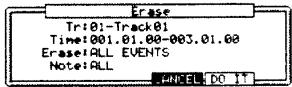 AKAI MPC2500 - Pressez la touche [F4] (DELETE). - 1