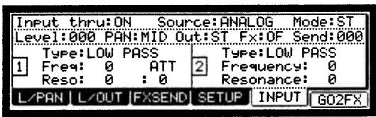 AKAI MPC2500 - Dans le champ Type, Sélectionnez le type de filtré. - 1