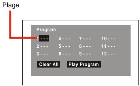 AKAI DVR3400SS - Stockage des locations dans le mémoire lecture programmée d'une plage - 2