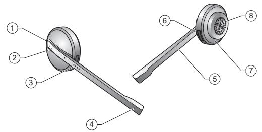 JABRA 9460-DUO - JABRA PRO 9460 HEADSET DIAGRAMS - 1