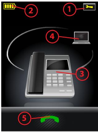 JABRA 9460-DUO - CONTROLES DE LA PANTALLA TÁCTIL - 1