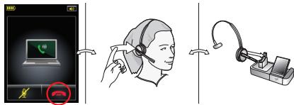 JABRA 9460-DUO - Para realizar una llamada desde un softphone: - 3