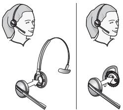 JABRA 9460-DUO - Étape 1: Attachez le micro-casque au bandeau - 1