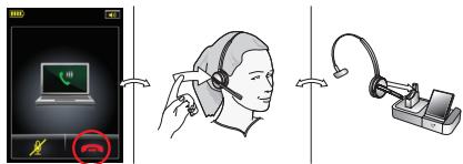JABRA 9460-DUO - Pour effectuer un appel avec un logiciel téléphonique : - 3