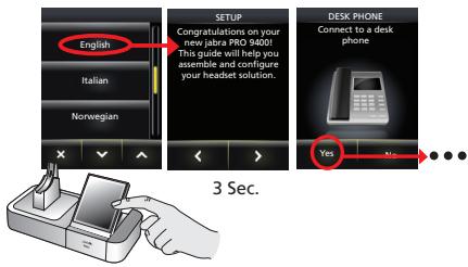 JABRA 9460-DUO - Step 3: Apply power to the base - 2