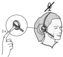 JABRA 9460-DUO - Durante una llamada: - 2