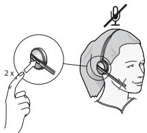 JABRA 9460-DUO - Pendant un appel : - 2