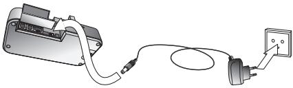 JABRA 9460-DUO - Paso 3: Aplicación de alimentación a la base - 1