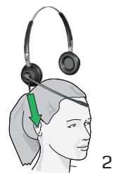 JABRA BIZ 2400 USB - COMMENT PORTER LE MICRO-CASQUE - 2