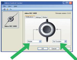 JABRA BIZ 2400 USB - L'onglet Softbutton (Touche programmable) - 1