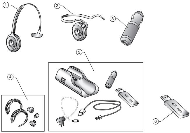 JABRA GO 6430 - ACCESSORIES EN OPTION - 1
