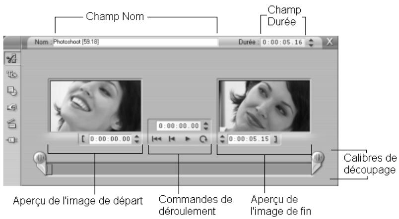 PINNACLE STUDIO 9 - Découpage à l'aide de l'outil Modifier les propriétés du clip - 2