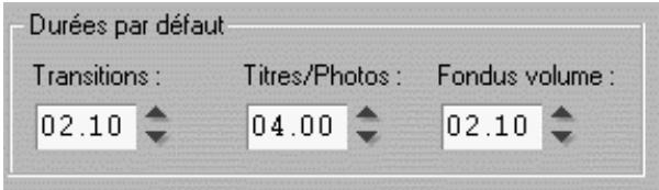 PINNACLE STUDIO 9 - Durées par défaut - 1