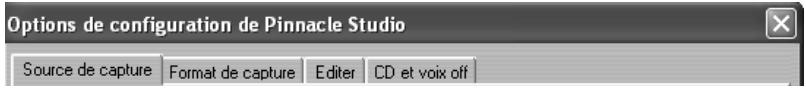 PINNACLE STUDIO 9 - À propos des options de configuration de Studio - 1