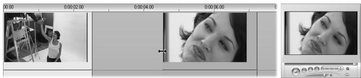 PINNACLE STUDIO 9 - Pour faire un découvert avec plusieurs clips dans le Plan de montage : - 3