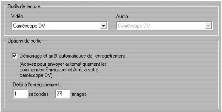 PINNACLE STUDIO 9 - Paramètres de création de cassettes (Créer une bande) - 1