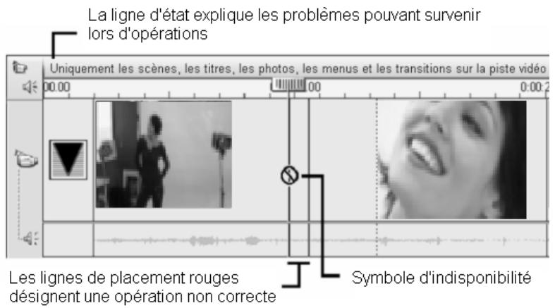 PINNACLE STUDIO 9 - Retour d'informations sur l'emplacement du clip - 1