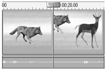 PINNACLE STUDIO 9 - Bouton Fractionner clip/scène - lame de rasoir - 3