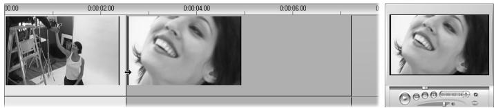 PINNACLE STUDIO 9 - Pour faire un découvert avec plusieurs clips dans le Plan de montage : - 2