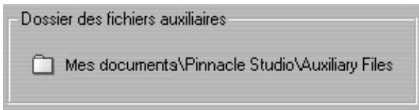 PINNACLE STUDIO 9 - Dossier des fichiers auxiliaires - 1
