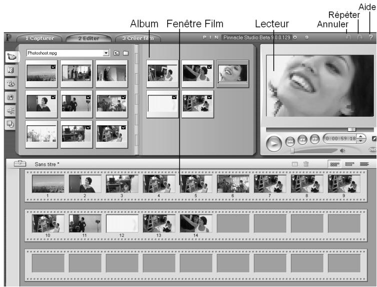 PINNACLE STUDIO 9 - MODE MONTAGE - 1