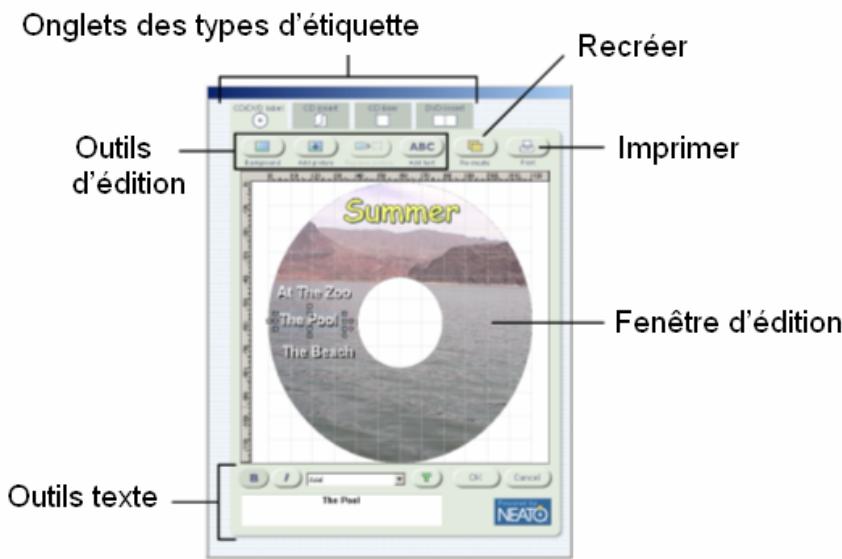 PINNACLE INSTANT VIDEOALBUM - Le dialogue CREER des etiquettes personnalisees - 2