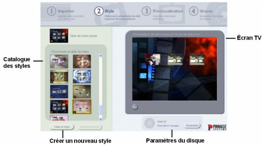 PINNACLE INSTANT VIDEOALBUM - Styles de menus - 2