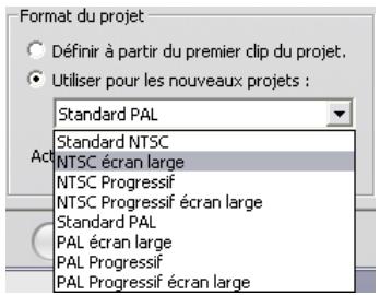 PINNACLE STUDIO 12 - Format du projet - 1