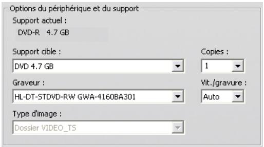 PINNACLE STUDIO 12 - Options du périphérique et du support - 1