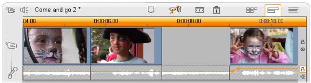 PINNACLE STUDIO 12 - Pour effectuer un montage par insertion sur la piste video : - 2