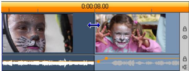 PINNACLE STUDIO 12 - Pour effectuer une coupe en L : - 1