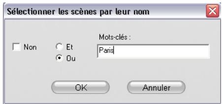 PINNACLE STUDIO 12 - Selection des scènes par nom - 1