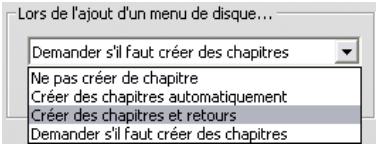 PINNACLE STUDIO 12 - Lors de l'ajout d'un menu de disque - 1
