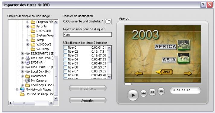 PINNACLE STUDIO 12 - IMPORTATION DE VIDEO A PARTIR D'UN DVD - 1