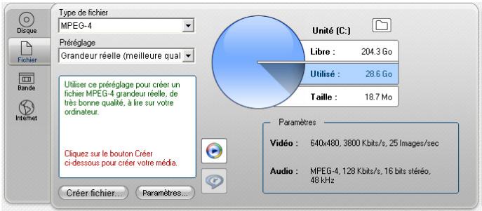 PINNACLE STUDIO 12 - SORTIE SUR FICHIER - 2